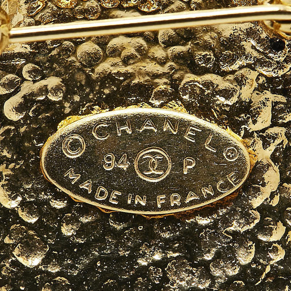 CHANEL Gold Coco Mark Brooch - Picture 3 of 4